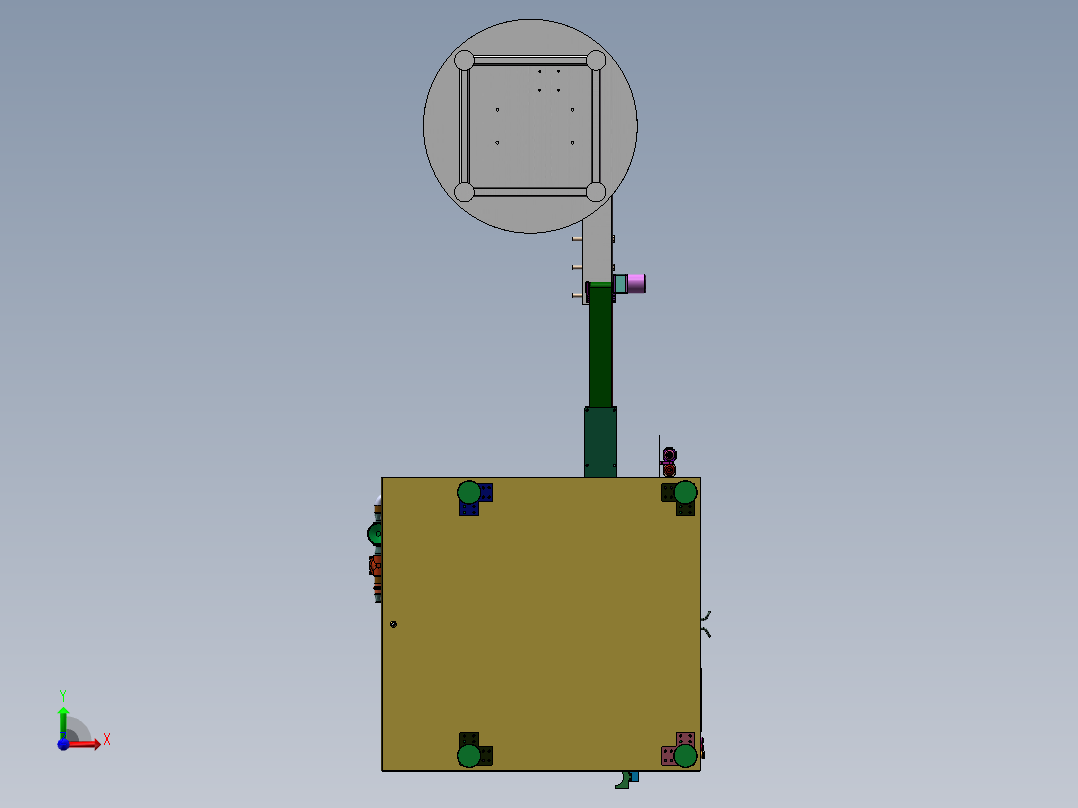 轴承打标涂油机前视图