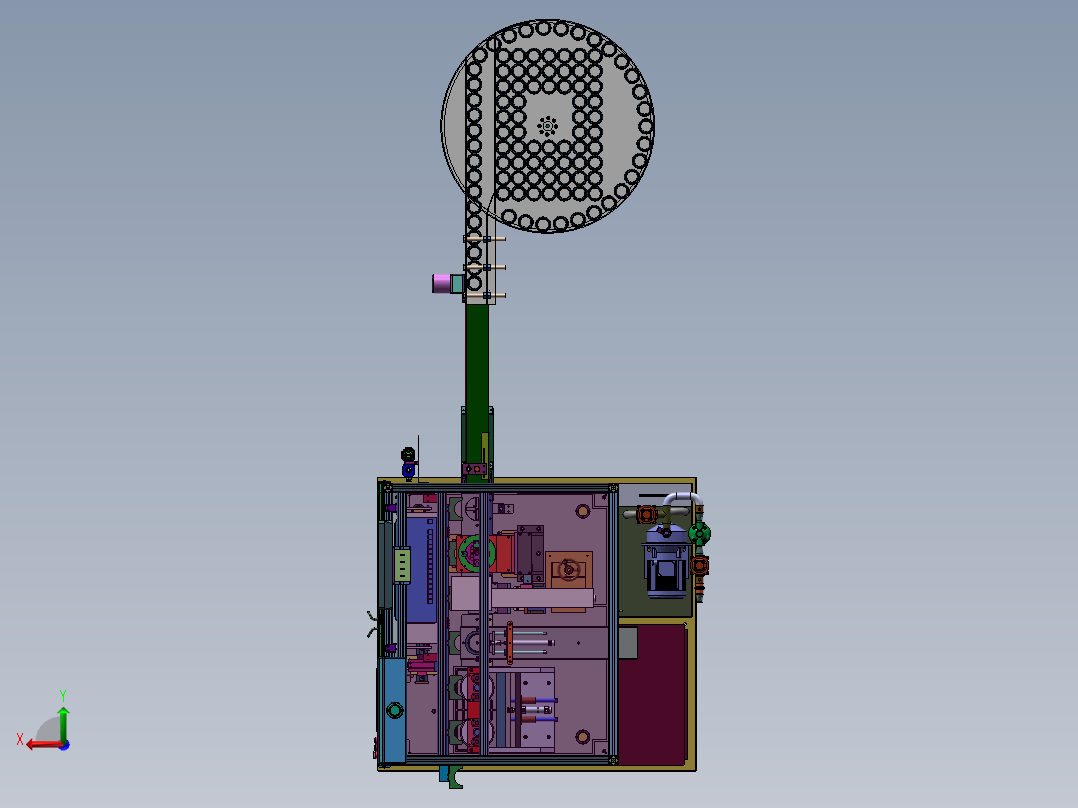 轴承打标涂油机后视图