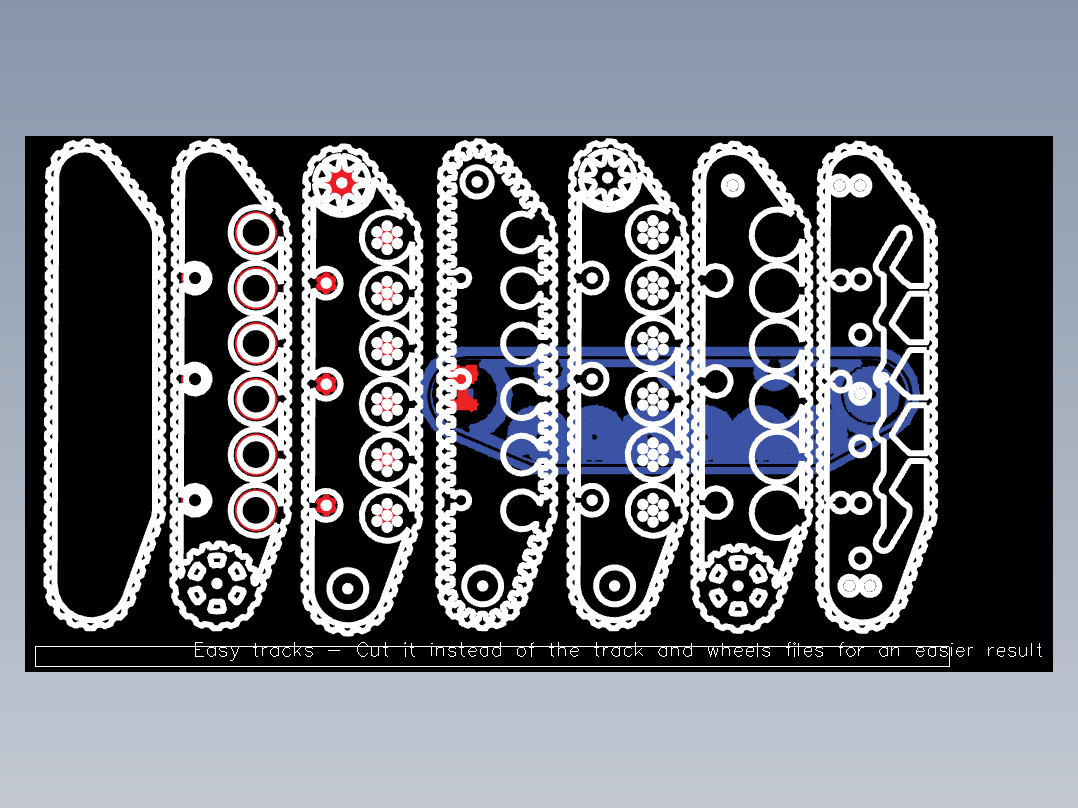 StuG III德国三号突击炮坦克模型图纸 激光雕刻 dxf svg格式