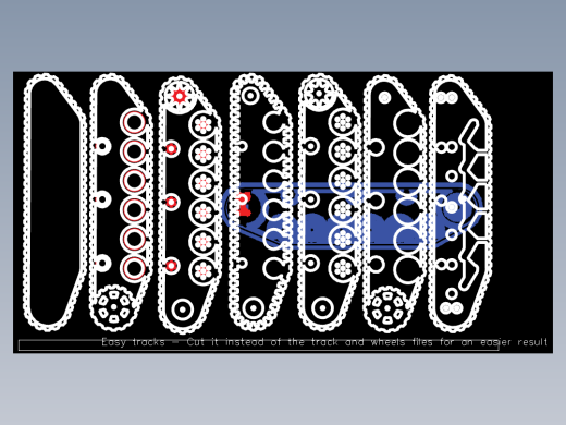 StuG III德国三号突击炮坦克模型图纸 激光雕刻 dxf svg格式