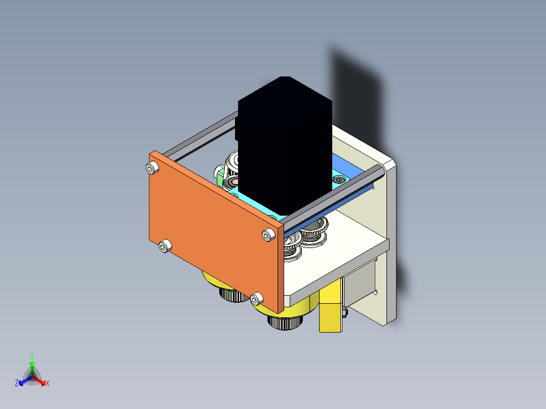 一组海绵清洁机构3D模型