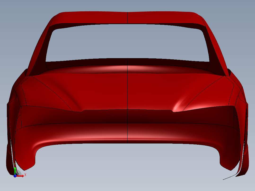 solidworks 奥迪A4车身3d模型前视图