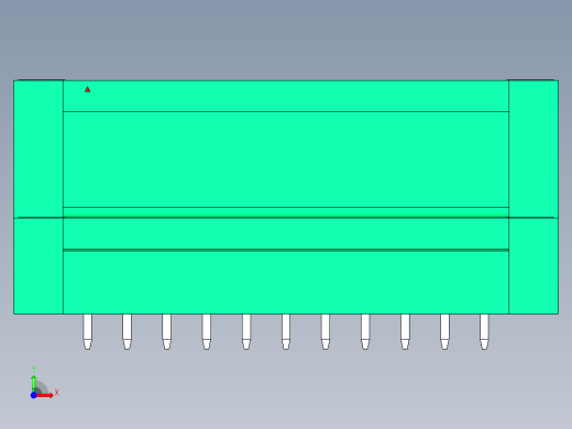 DEGSON 15EDG（公头） 3.81mm 螺钉锁紧，插拔式接线端子 FullPack-15EDGVTM-3.81-22P-14-00AH前视缩略图