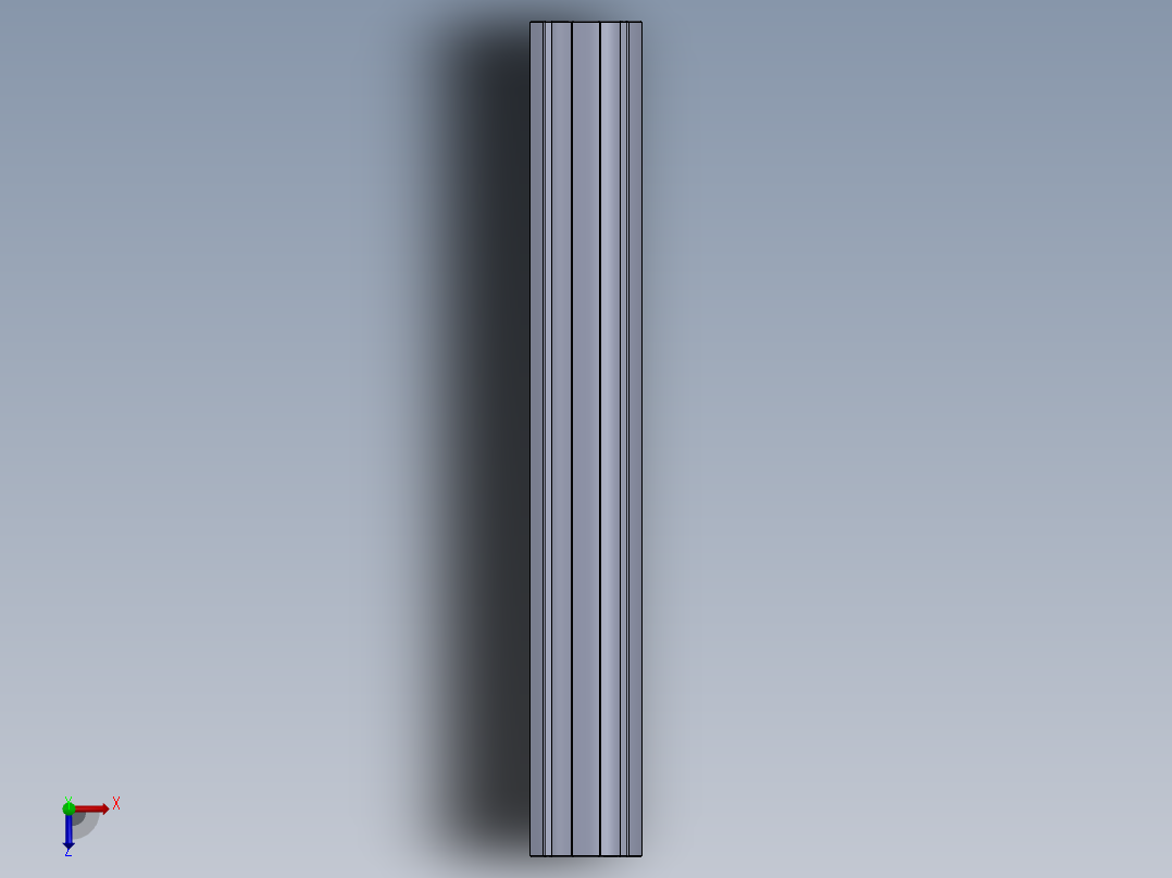 SPLS 29.7x34.93x250 - 6.SLDPRT俯视图