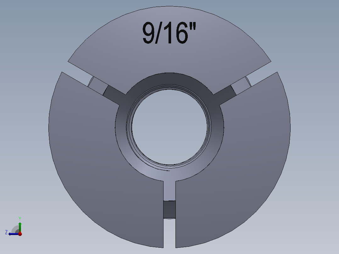 R8-夹头组-R8 COLLET 0.563.SLDPRT右视图