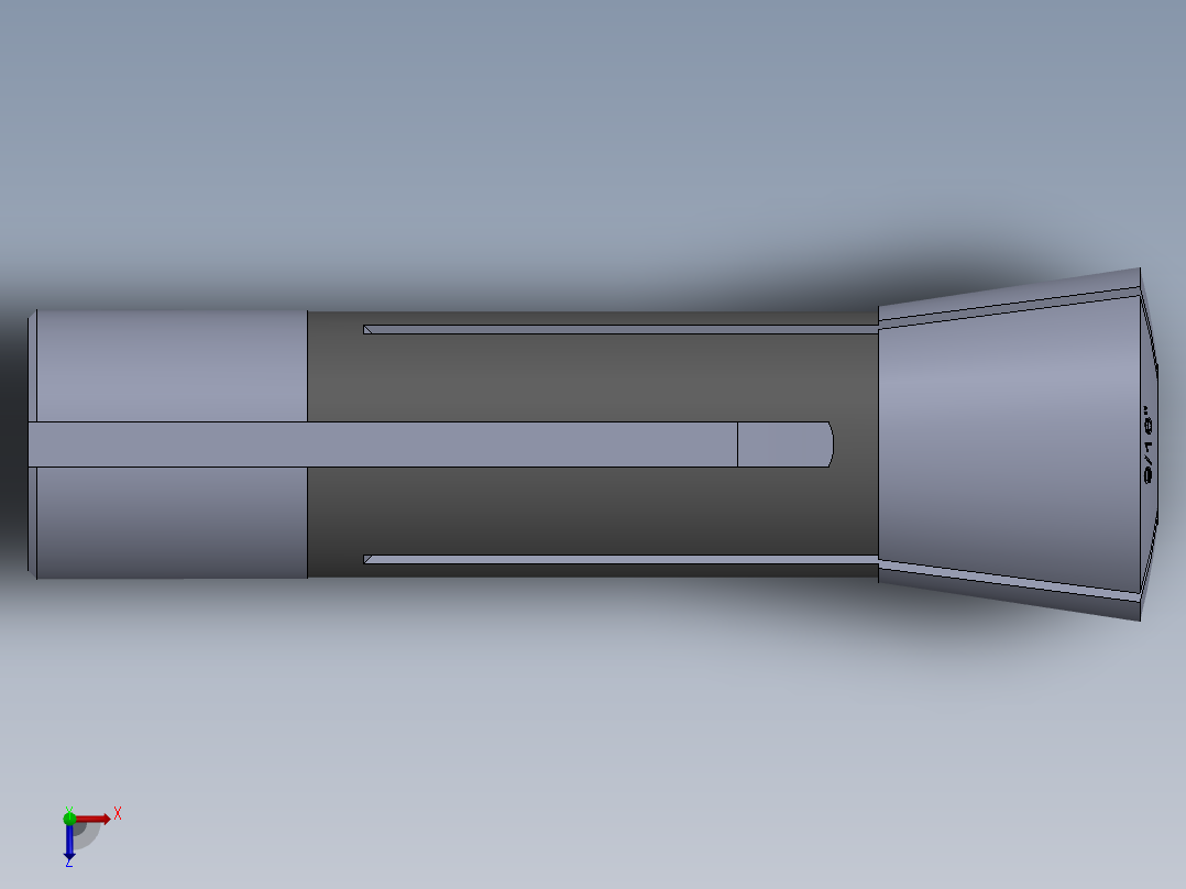 R8-夹头组-R8 COLLET 0.563.SLDPRT俯视图