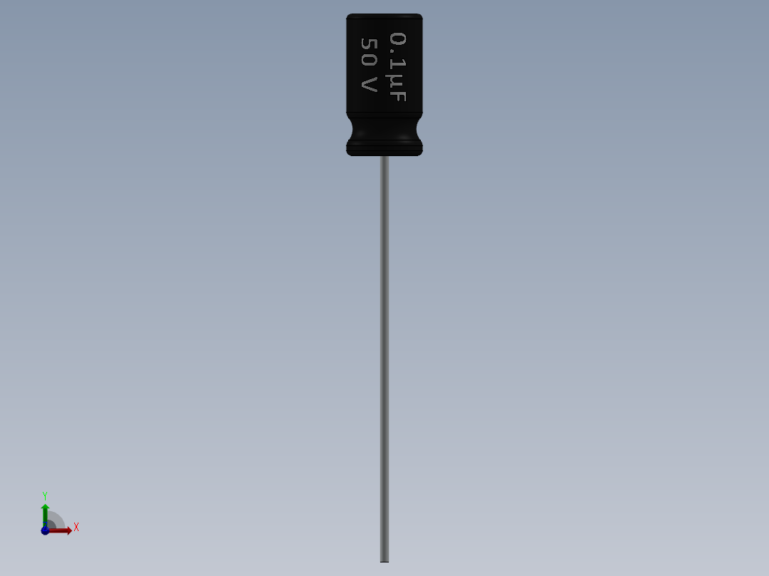 电容器 二极管 电阻器-Capacitor 0.1uF-50V前视图