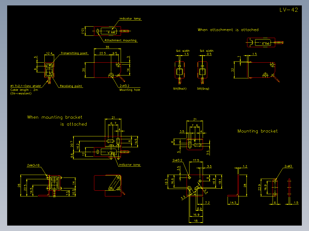 基恩士lv_h42_cad_kc图纸模型