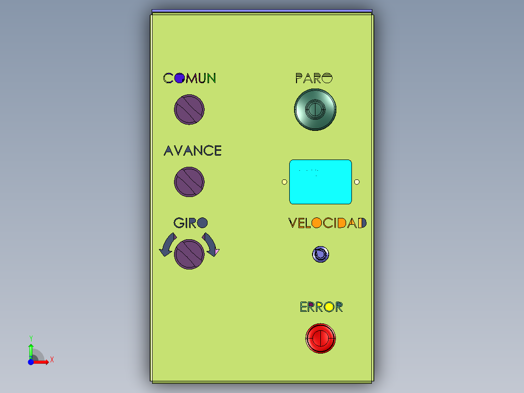 输送线自动装箱控制前视图