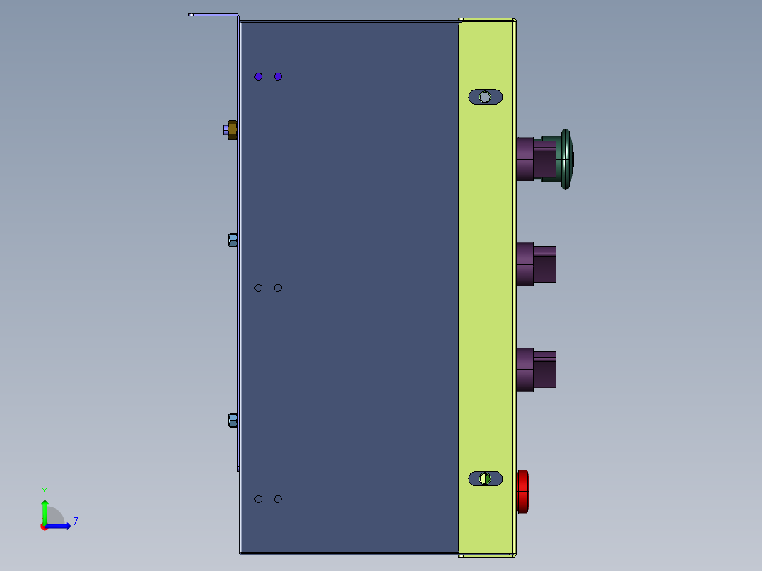 输送线自动装箱控制左视图