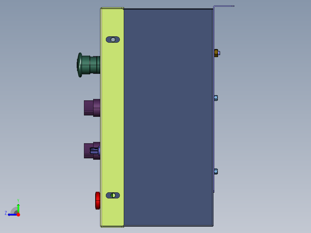 输送线自动装箱控制右视图
