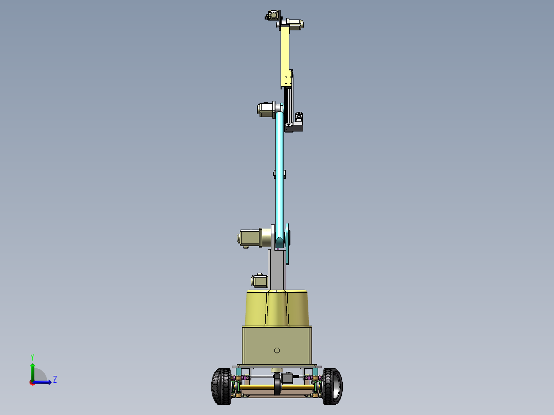 水果采摘机设计含三维二维说明书左视图