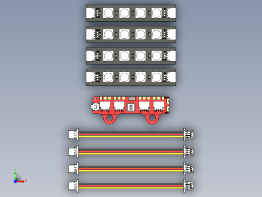 HGLRC LED 控制器和扶手灯前视缩略图