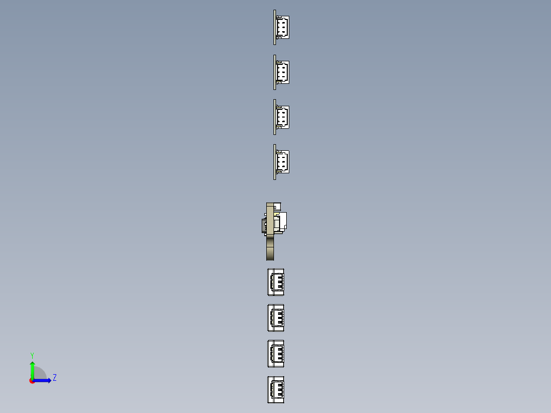 HGLRC LED 控制器和扶手灯左视图