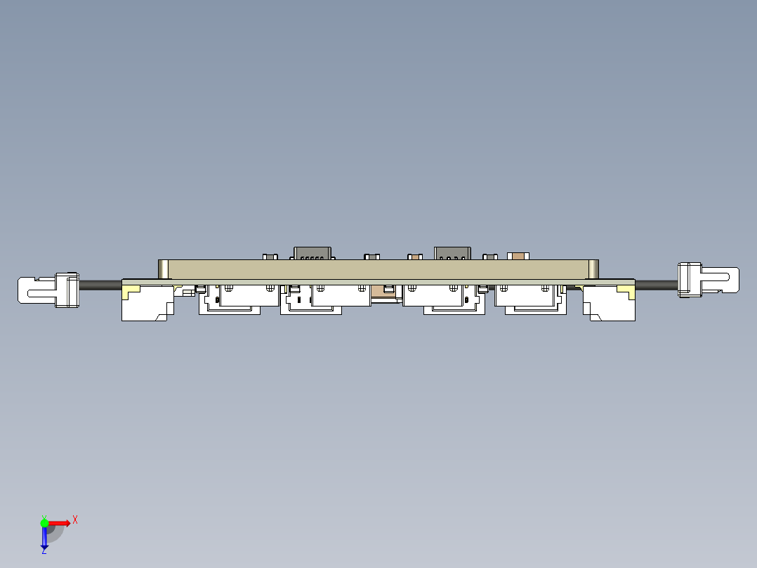 HGLRC LED 控制器和扶手灯俯视图