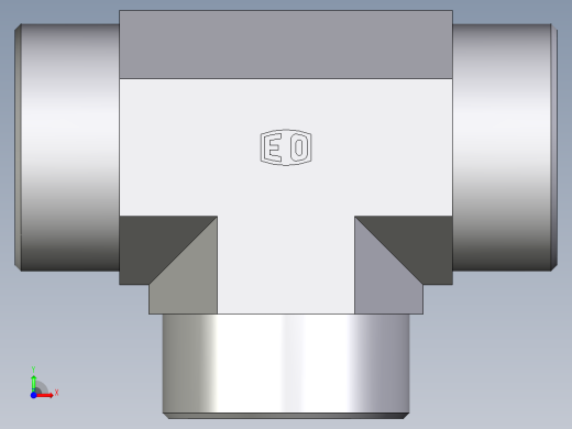 卡套式工业通用硬管接头EO_Union_tee_T38SCFX前视缩略图