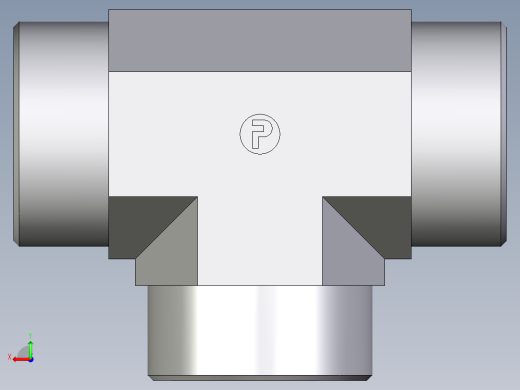 卡套式工业通用硬管接头EO_Union_tee_T38SCFX后视缩略图