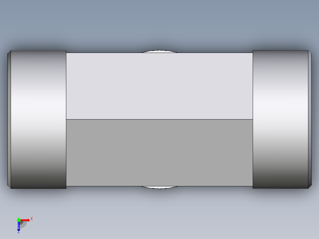 卡套式工业通用硬管接头EO_Union_tee_T38SCFX俯视图