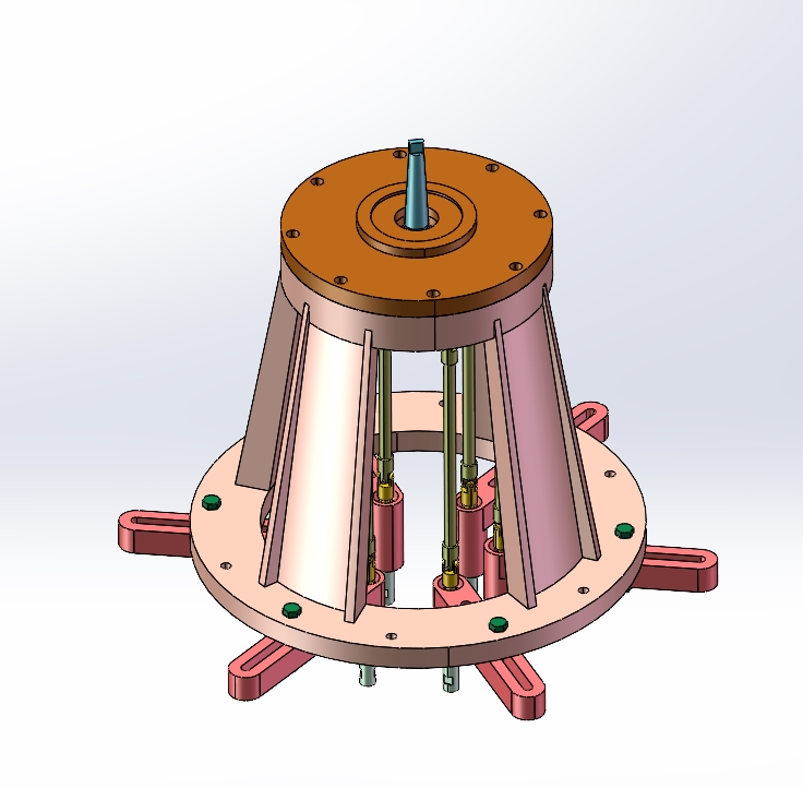 多轴立式钻床三维