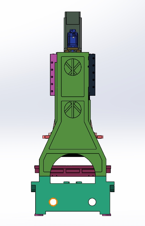 多轴立式钻床三维