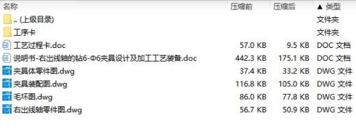 右出线轴的钻6-Ф6夹具设计及加工工艺装备含4张CAD图缩略图