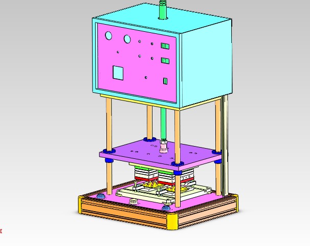 桌上型热熔机3D图纸 非标自动化设备3D图纸3D模型