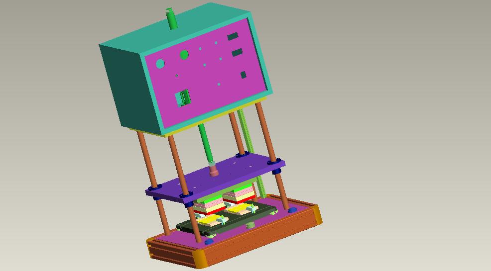 桌上型热熔机3D图纸 非标自动化设备3D图纸3D模型