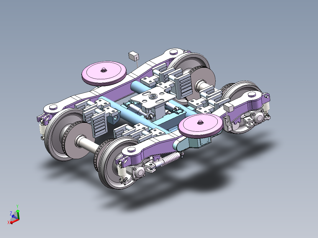 CRH2型动车组拖车转向架