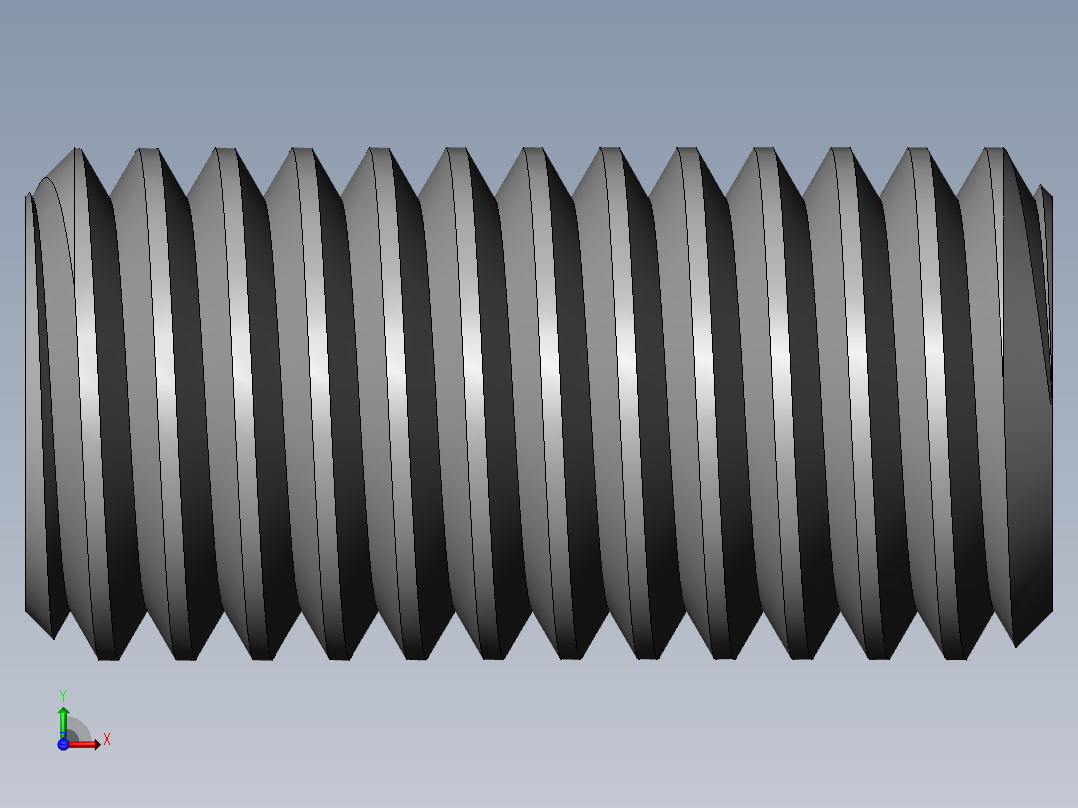 DIN 913-ISO 4026 固定螺钉-M10 L=20.SLDPRT前视图