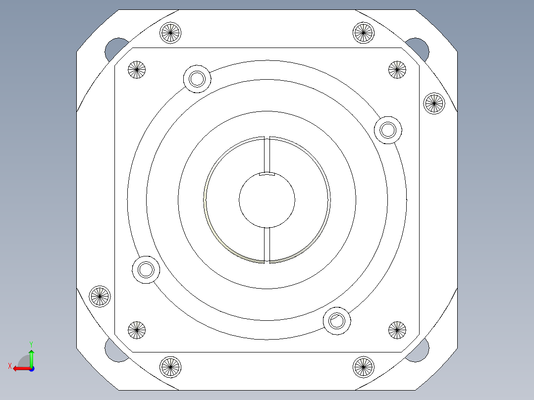 直齿孔PLX142-L2 22-110-145-M8.stp后视图