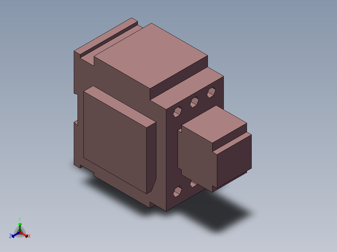 LC1-D40..D65(3极)接触器施耐德.rar正等轴测图