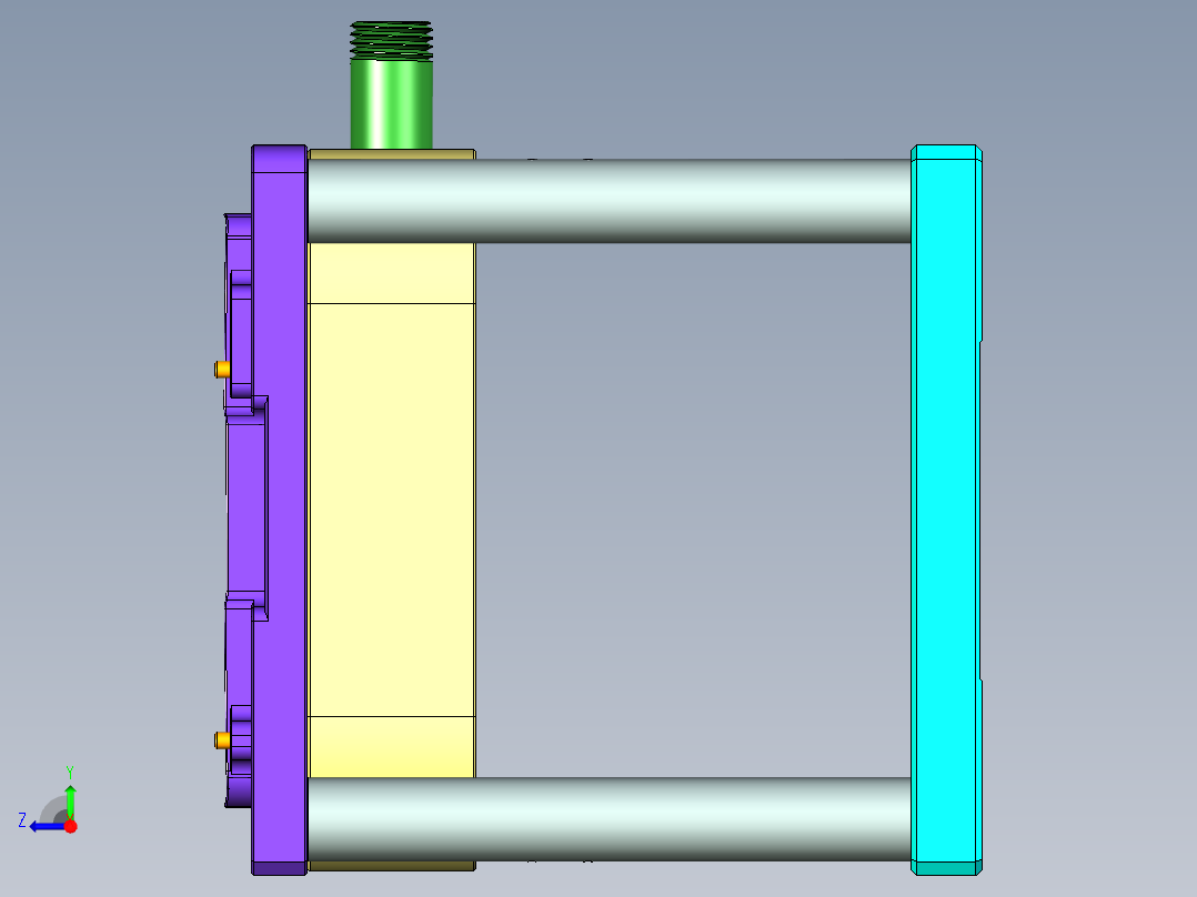 ZAZ00-A-CY-笔记本CNC工装夹具三维模型CNC1-2016-1-4右视图