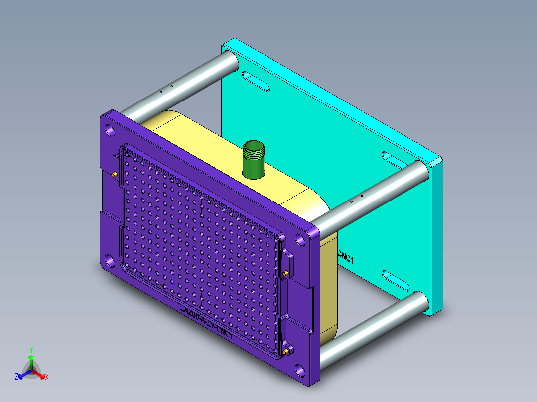 ZAZ00-A-CY-笔记本CNC工装夹具三维模型CNC1-2016-1-4正等轴测图