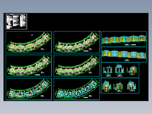 跃层多层住宅楼全套建施图