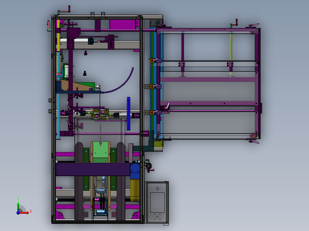 纸箱开封箱机sw18前视图