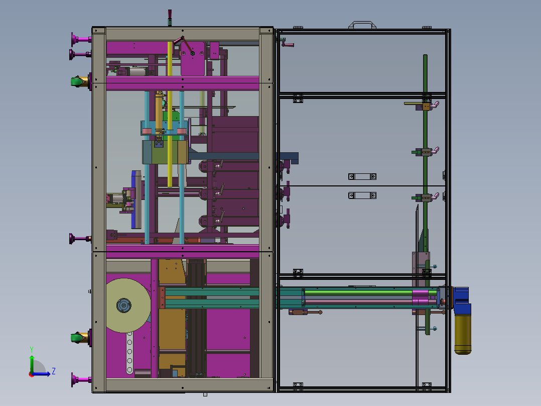 纸箱开封箱机sw18左视图