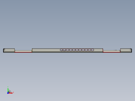 THINKPAD电脑键盘壳铣HINGE缺口程序模型前视缩略图