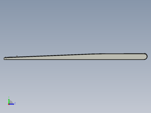 THINKPAD电脑键盘壳铣HINGE缺口程序模型左视缩略图