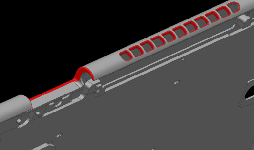 THINKPAD电脑键盘壳铣HINGE缺口程序模型缩略图
