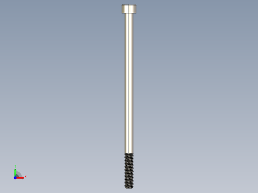 Screw_DIN_912_M6x120_A2.STEP公制内六角螺钉前视缩略图