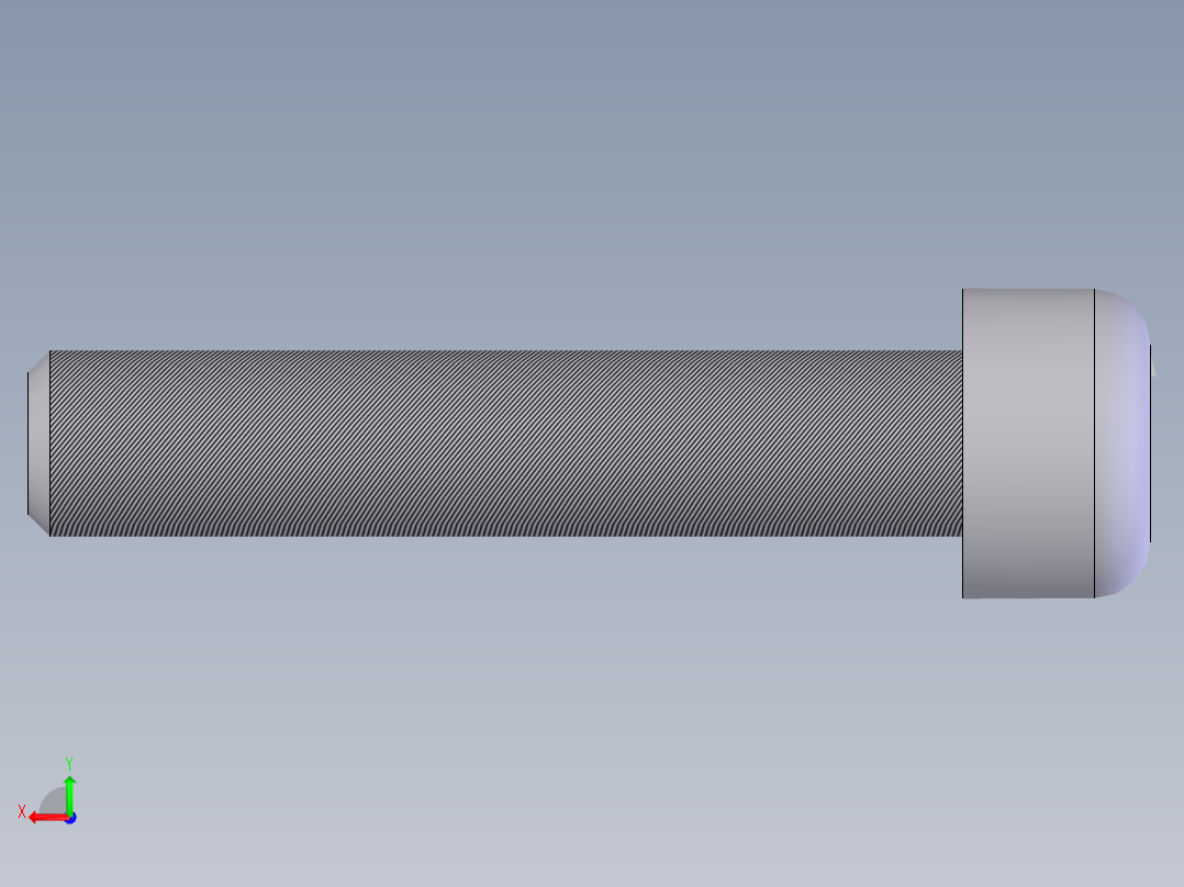 内六角圆柱头螺钉  M6×3001后视图