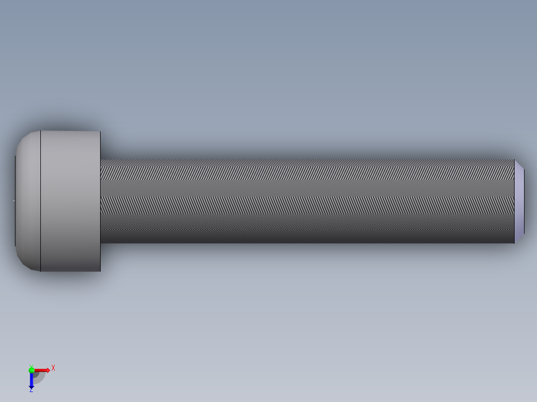 内六角圆柱头螺钉  M6×3001俯视图