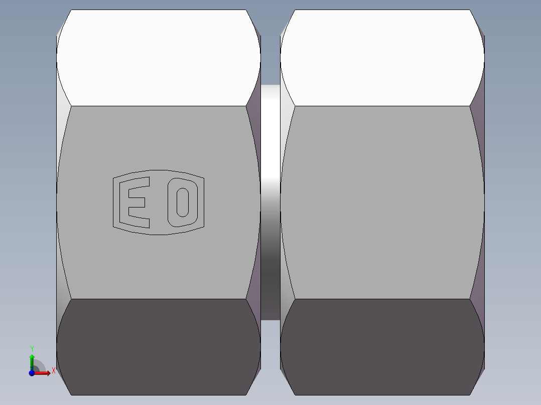 3C+3D 组合接头、3D-30前视图