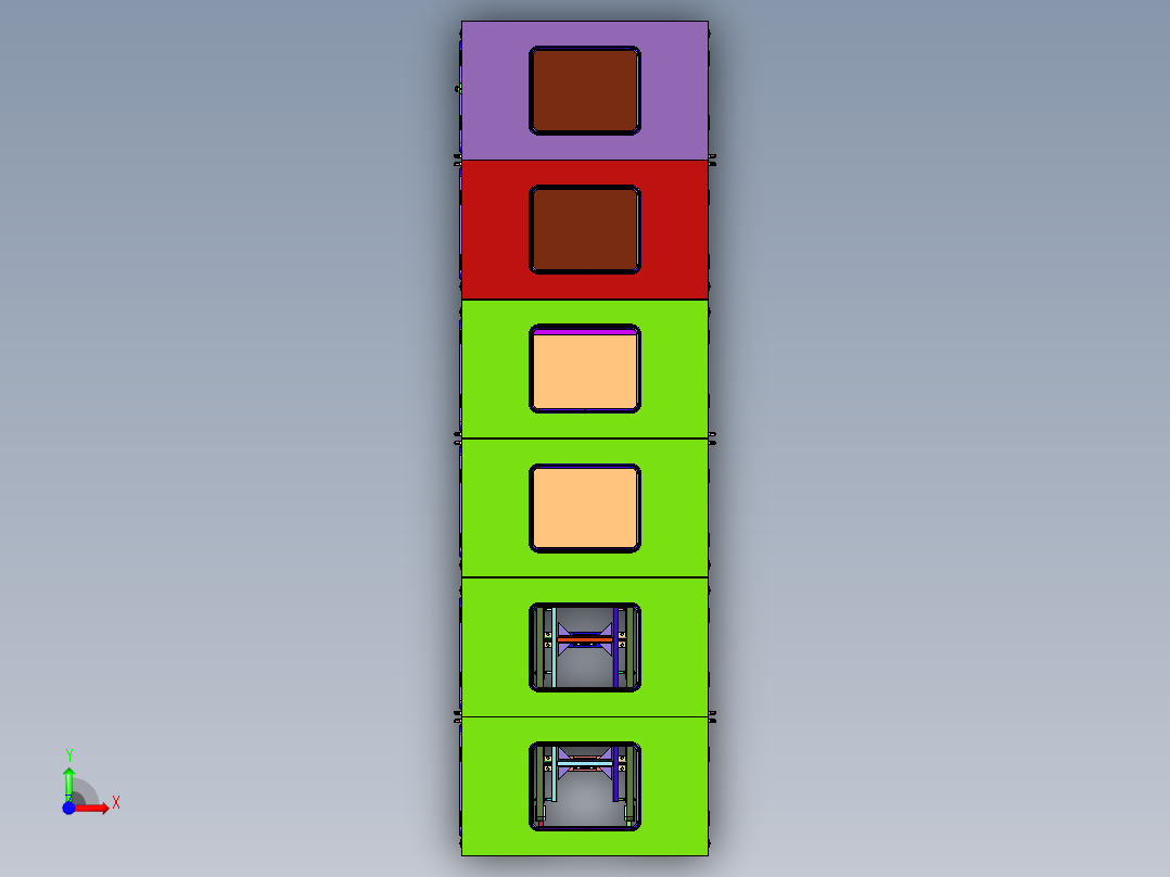 膜边际可控的制造板层压机前视图