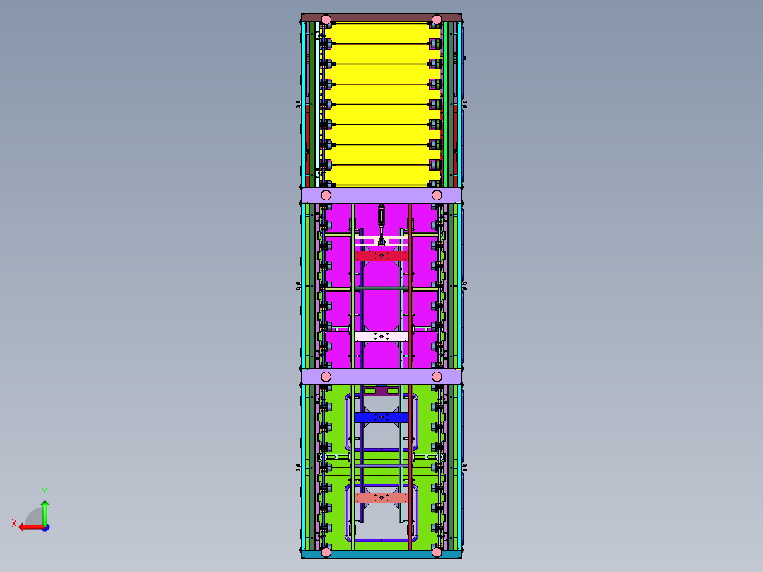 膜边际可控的制造板层压机后视图