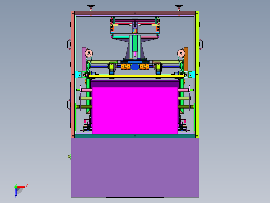 膜边际可控的制造板层压机俯视图