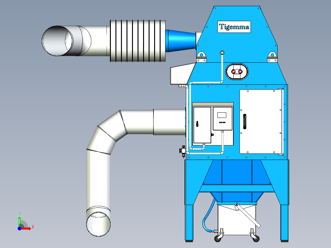 空气过滤塔前视图