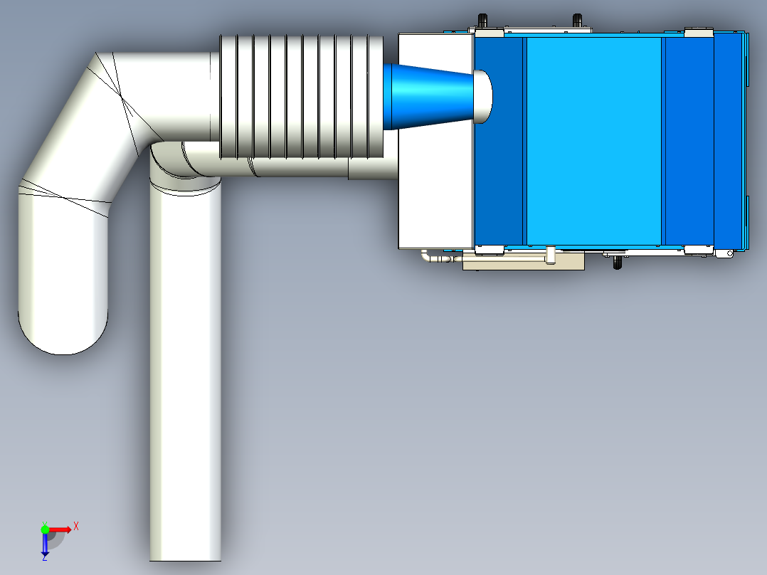 空气过滤塔俯视图