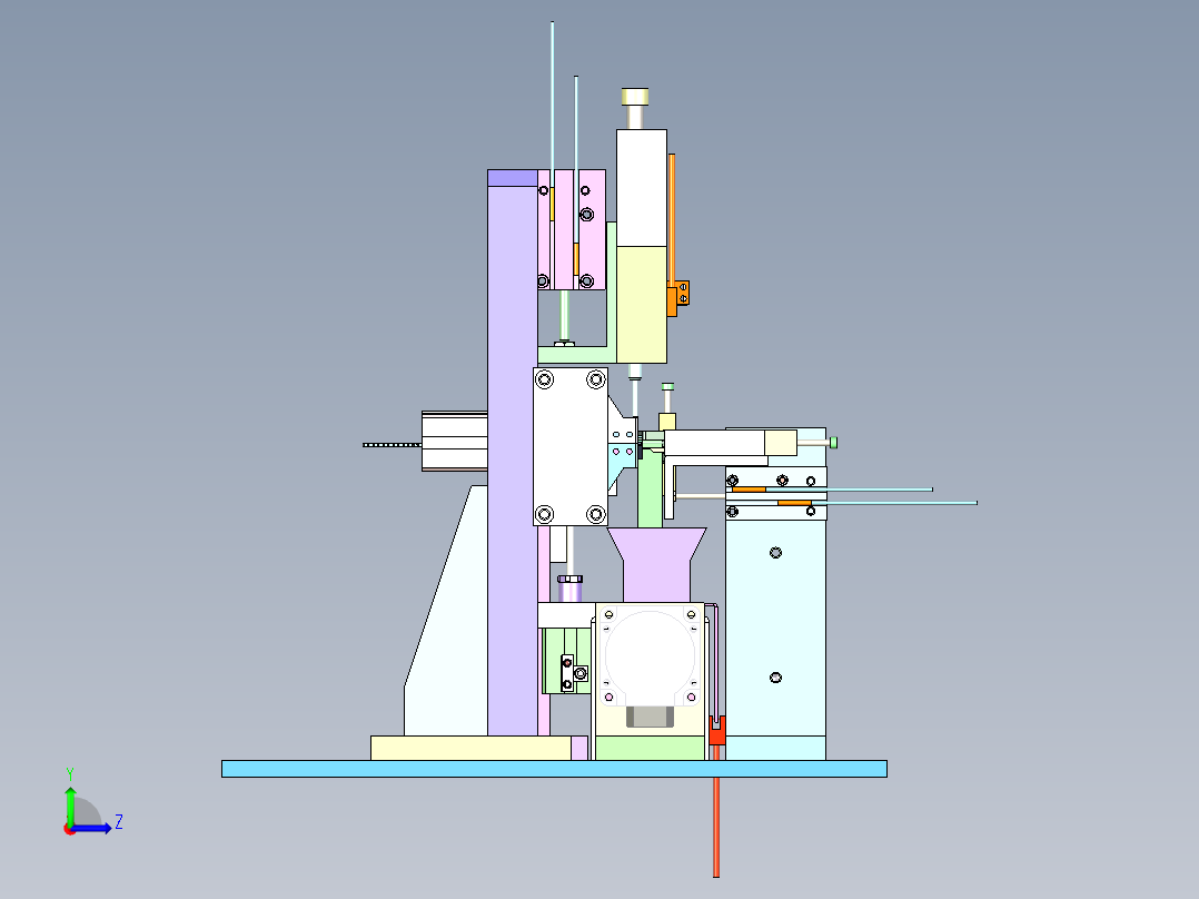QC-920耳机插孔自动检测分选机左视图