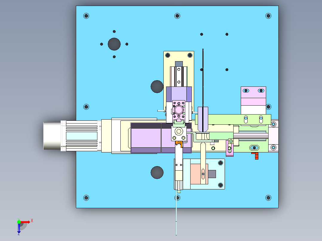 QC-920耳机插孔自动检测分选机俯视图